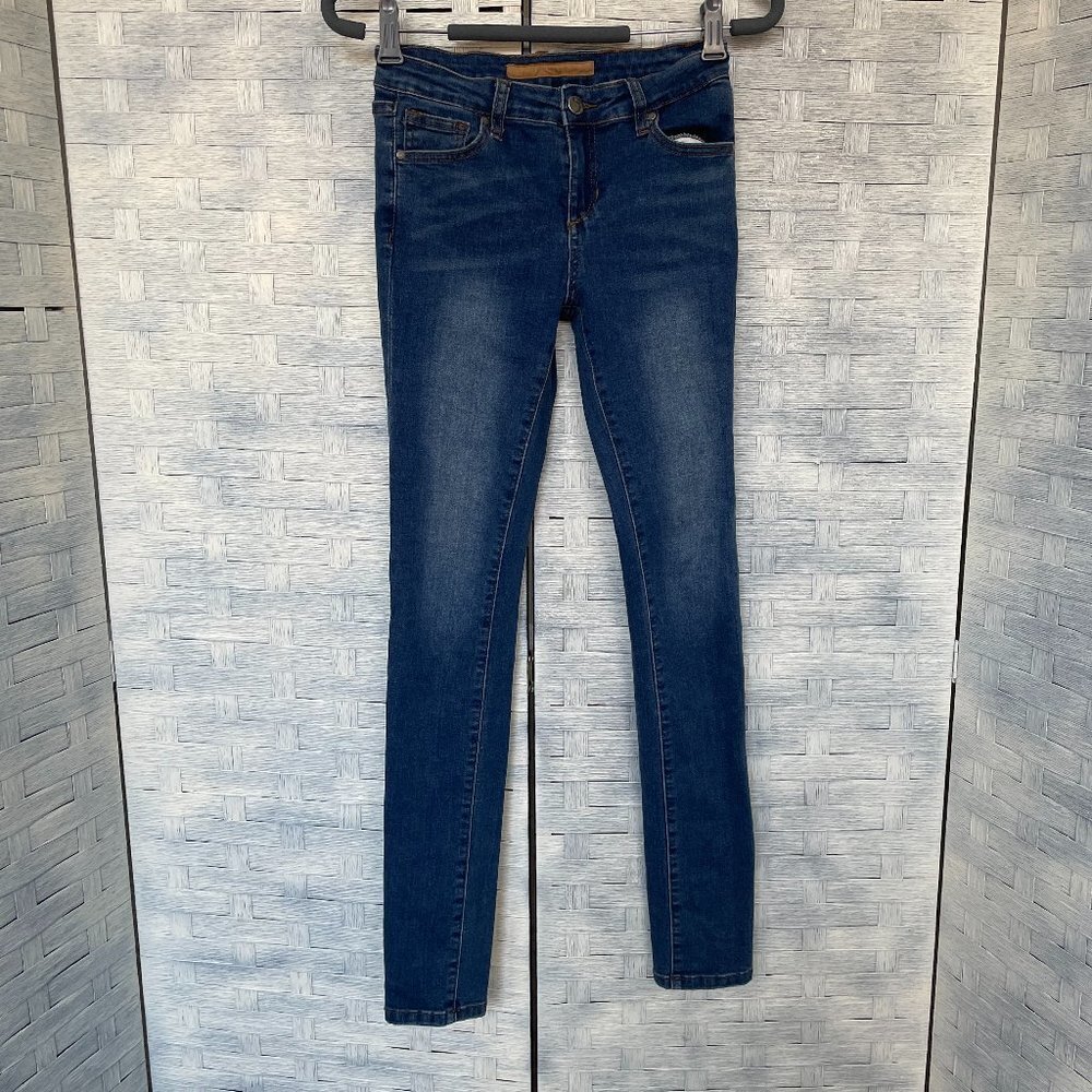Joe's Jeans Junior Sz 16 Skinny Blue Wash Denim Pants Bottoms